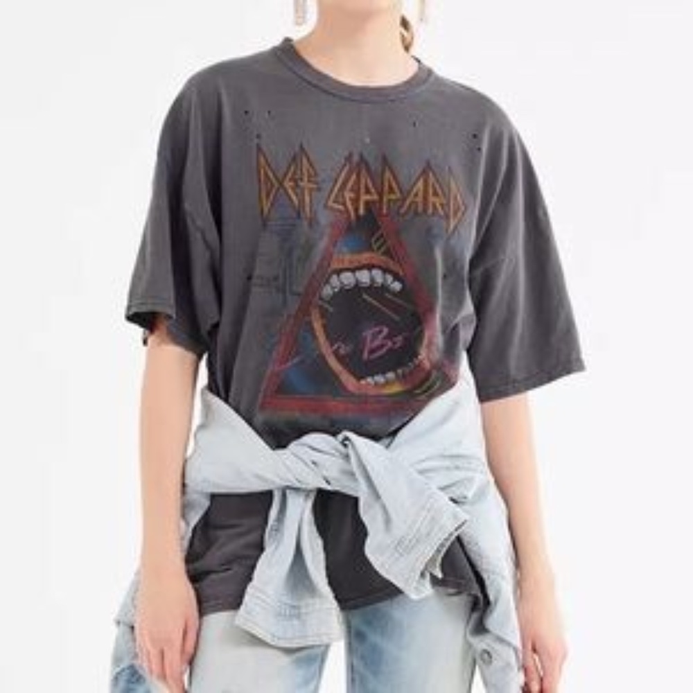 InSearchOf Urban Outfitters Def Leppard shirt dress